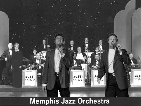 Hudson & Saleeby singing with the Memphis Jazz Orchestra